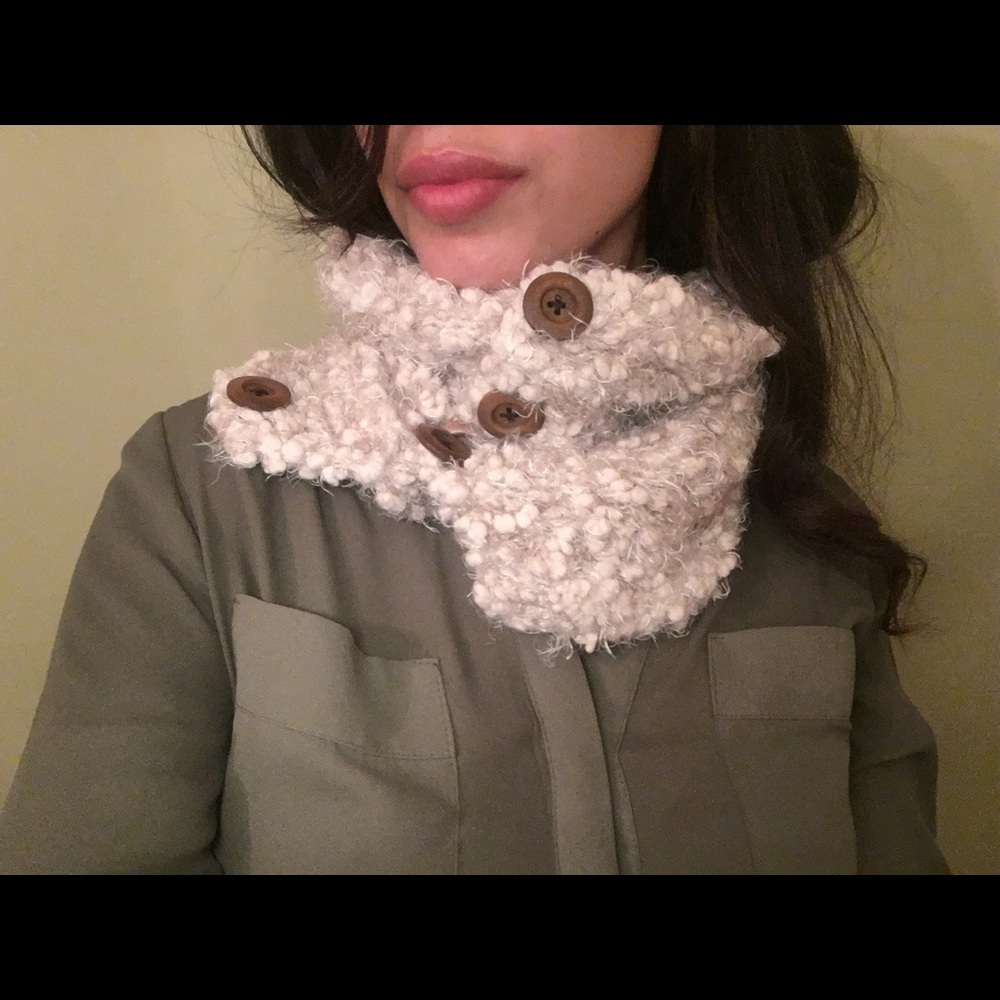 Fuzzy infinity scarf